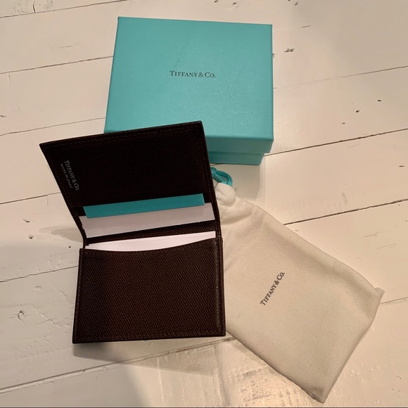Tiffany & Co. Other - Tiffany brown leather wallet, NEW in box